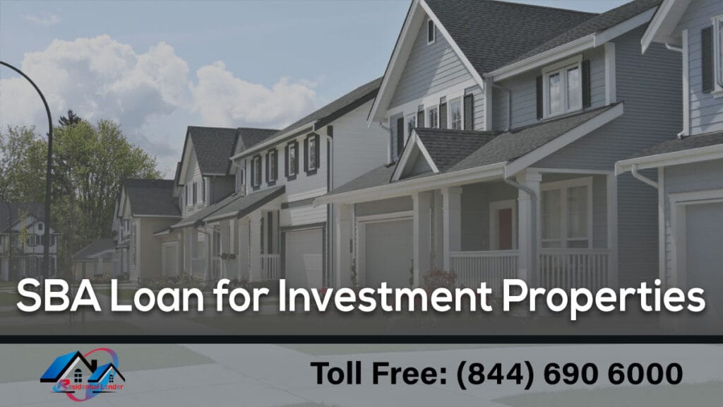 sba loans for investment properties